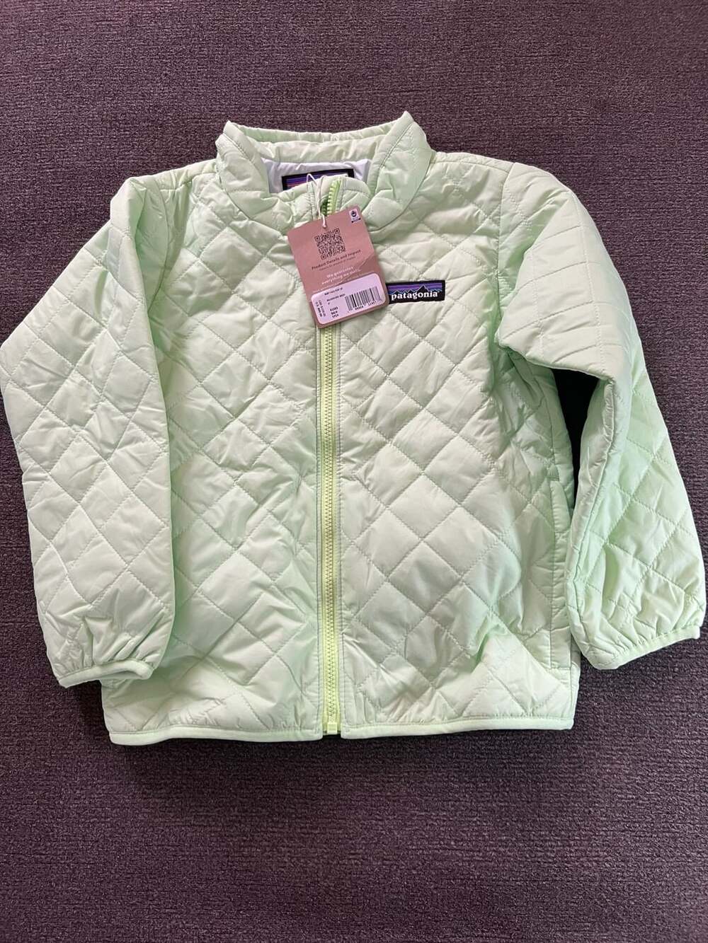 Patagonia Baby Nano Puff Jacket Size 4T Salamander Green Quilted